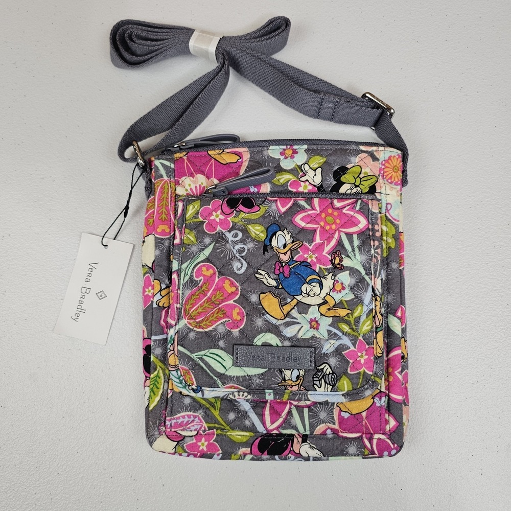 NWT Vera Bradley x Disney Parks * Mini Hipster * Mickey & Friends Gray Floral